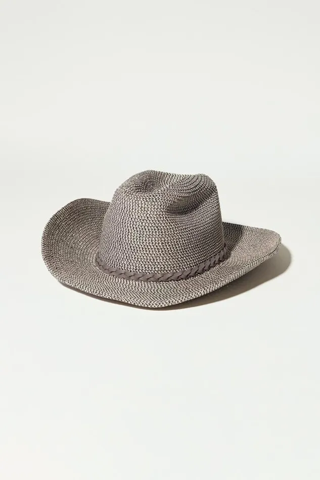 Women Lucky Brand Hats Cowboy Hat Medium Grey