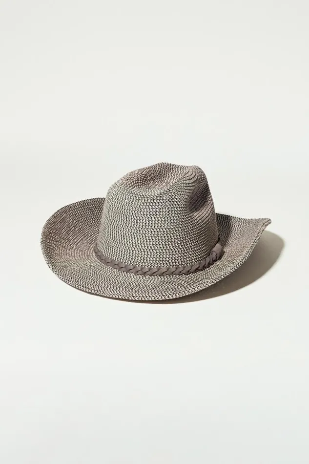 Women Lucky Brand Hats Cowboy Hat Medium Grey Women Lucky Brand Hats Cowboy Hat Medium Grey