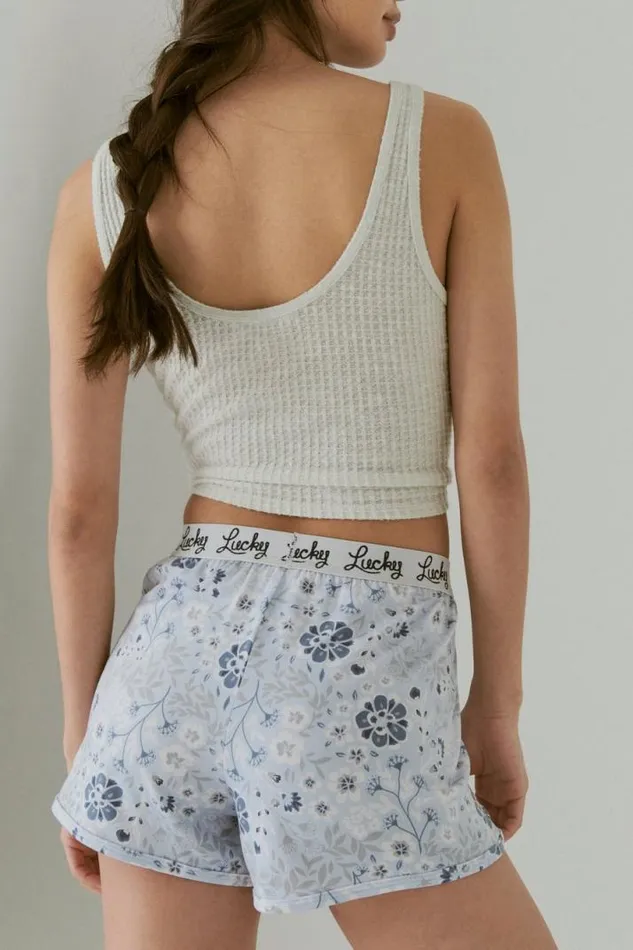 Women Lucky Brand Intimates and Sleepwear Lucky Cozy Sleep Short Set Multi