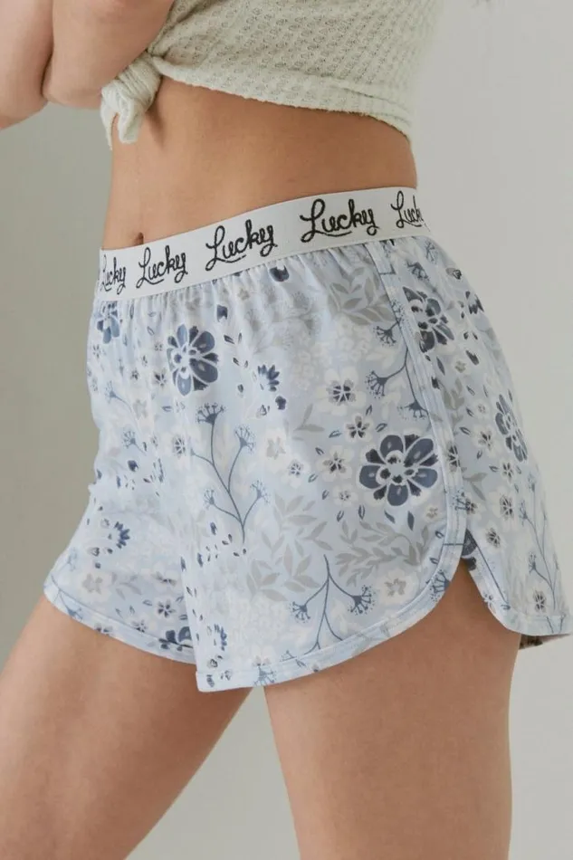 Women Lucky Brand Intimates and Sleepwear Lucky Cozy Sleep Short Set Multi