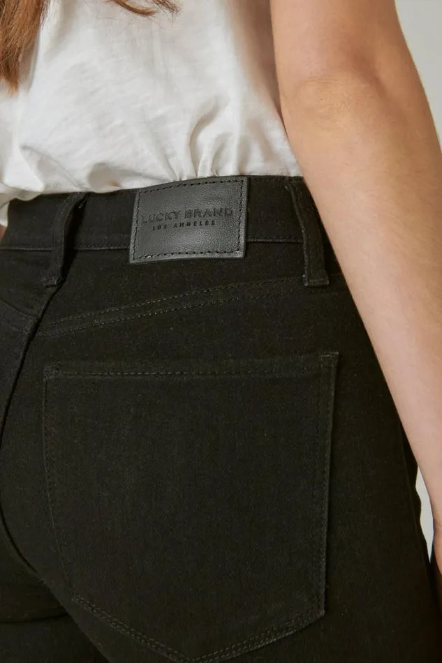 Women Lucky Brand Jeans High Rise Bridgette Skinny Clean Black