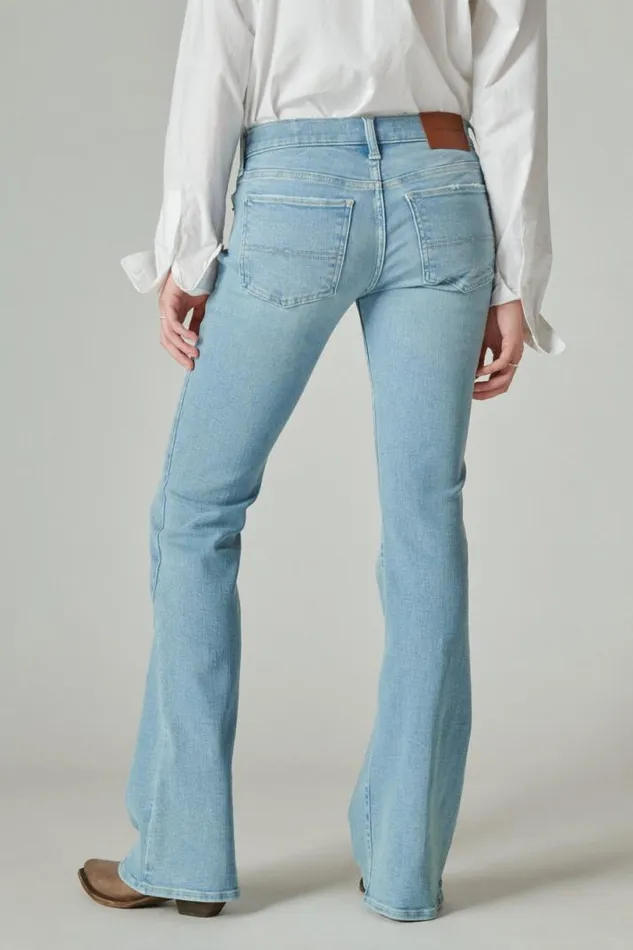 Women Lucky Brand Jeans Mid Rise Sweet Flare Capsize