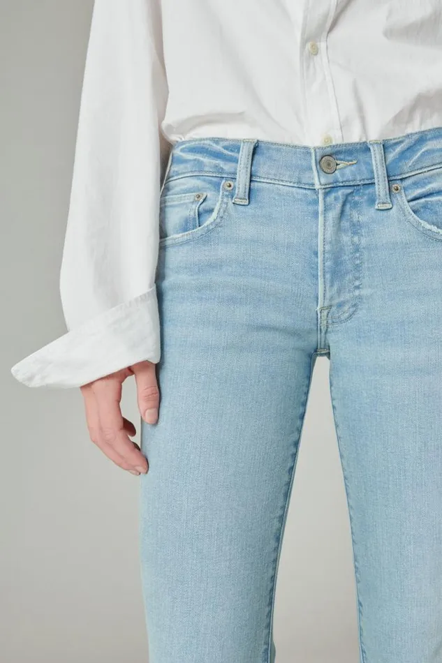 Women Lucky Brand Jeans Mid Rise Sweet Flare Capsize