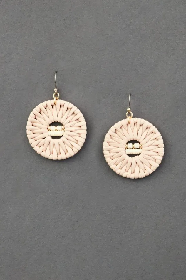 Women Lucky Brand Jewelry Raffia Statement Earring Gold