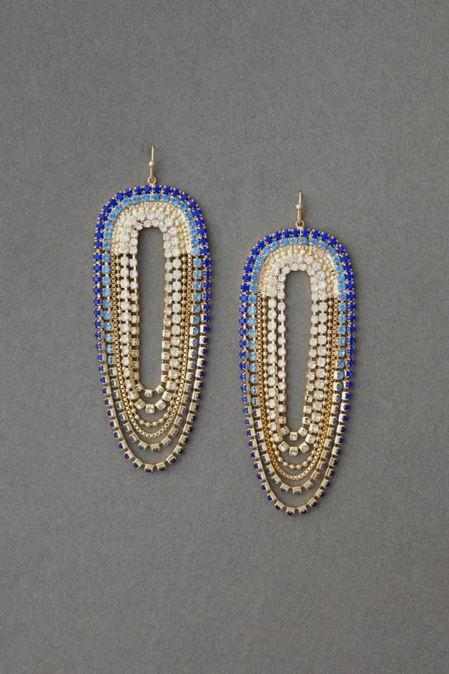 Women Lucky Brand Jewelry Sparkle Drama Earring Gold