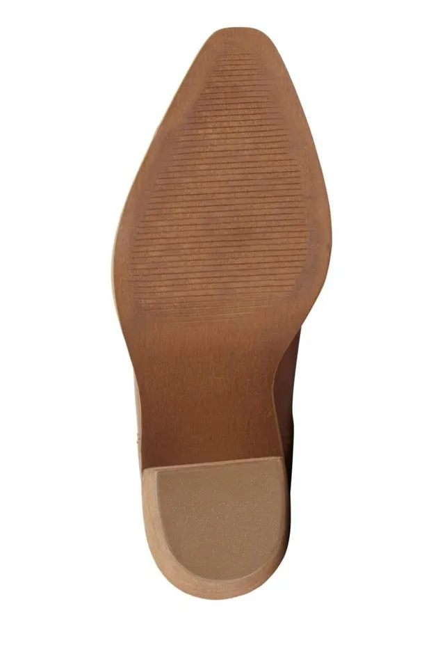 Women Lucky Brand Shoes Aryleis Western Bootie Open Brownrust