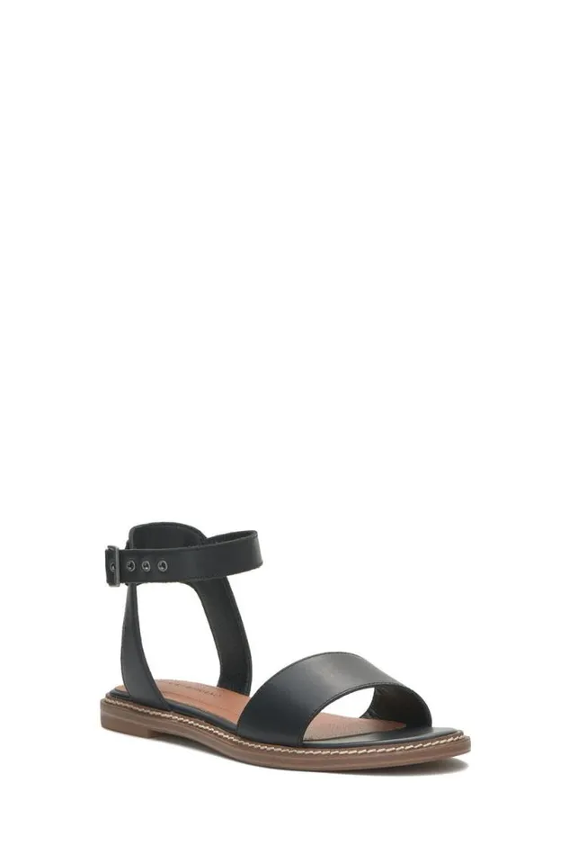 Women Lucky Brand Shoes Kimaya Ankle Strap Sandal Black