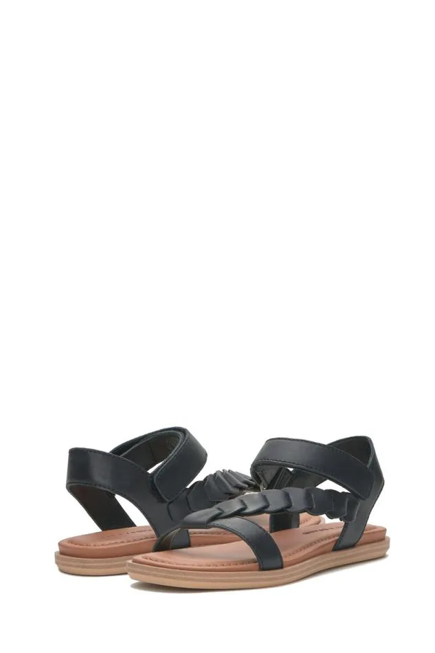 Women Lucky Brand Shoes Natany Braided Sandal Black