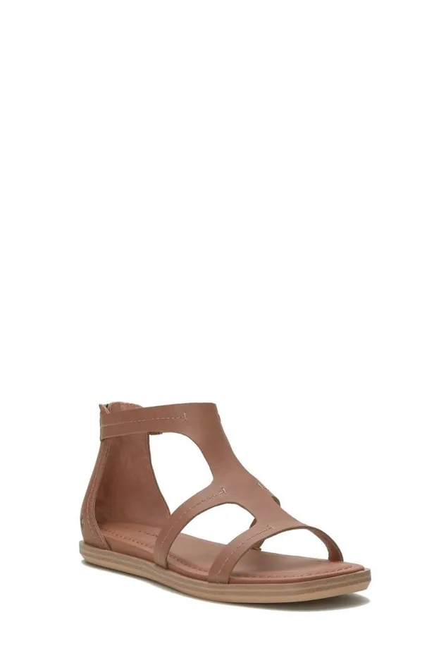 Women Lucky Brand Shoes Nayda Ankle Strap Sandal Medium Dark Beige