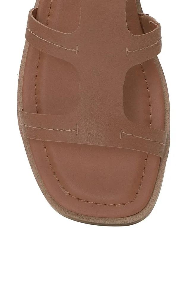 Women Lucky Brand Shoes Nayda Ankle Strap Sandal Medium Dark Beige