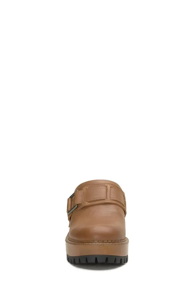 Women Lucky Brand Shoes Rishona Clog Open Brownrust