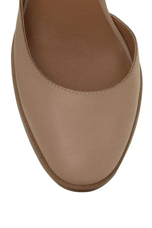 Women Lucky Brand Shoes Xarissa Mary Jane Heel Open Beigekhaki