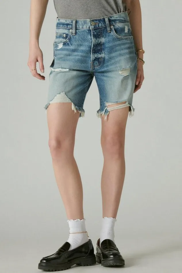 Women Lucky Brand Shorts 90s Loose Short Red Carpet Dest Ct