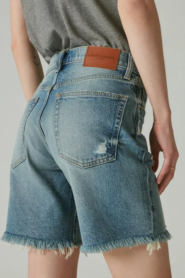 Women Lucky Brand Shorts 90s Loose Short Red Carpet Dest Ct