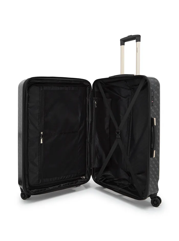 Women Luggage and Travel Bags GUESS Coal Logo Jesco 71cm Suitcase