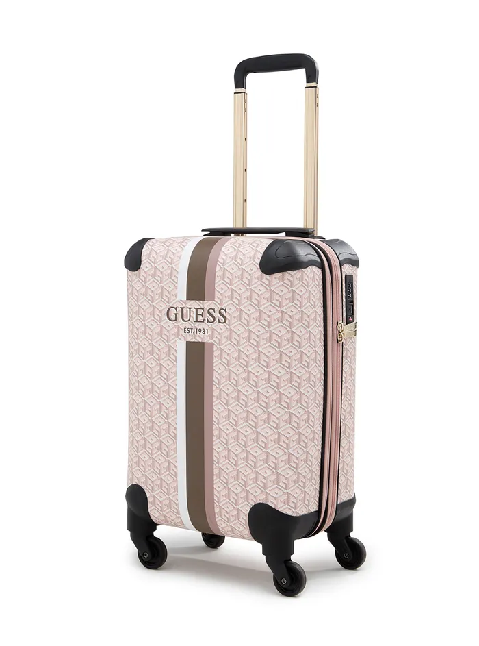 Women Luggage and Travel Bags GUESS Rose Logo Wilder 45cm Suitcase Women Luggage and Travel Bags GUESS Rose Logo Wilder 45cm Suitcase