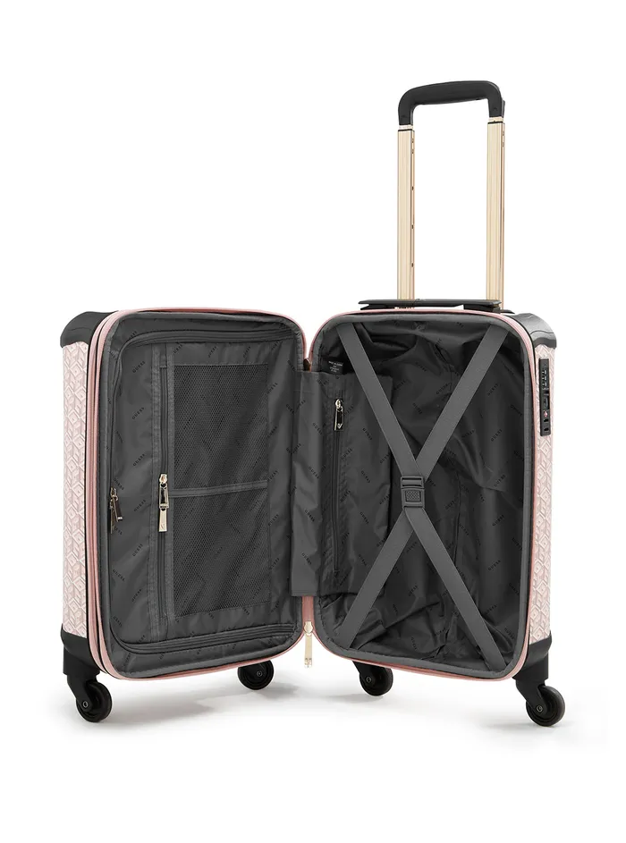 Women Luggage and Travel Bags GUESS Rose Logo Wilder 45cm Suitcase Women Luggage and Travel Bags GUESS Rose Logo Wilder 45cm Suitcase