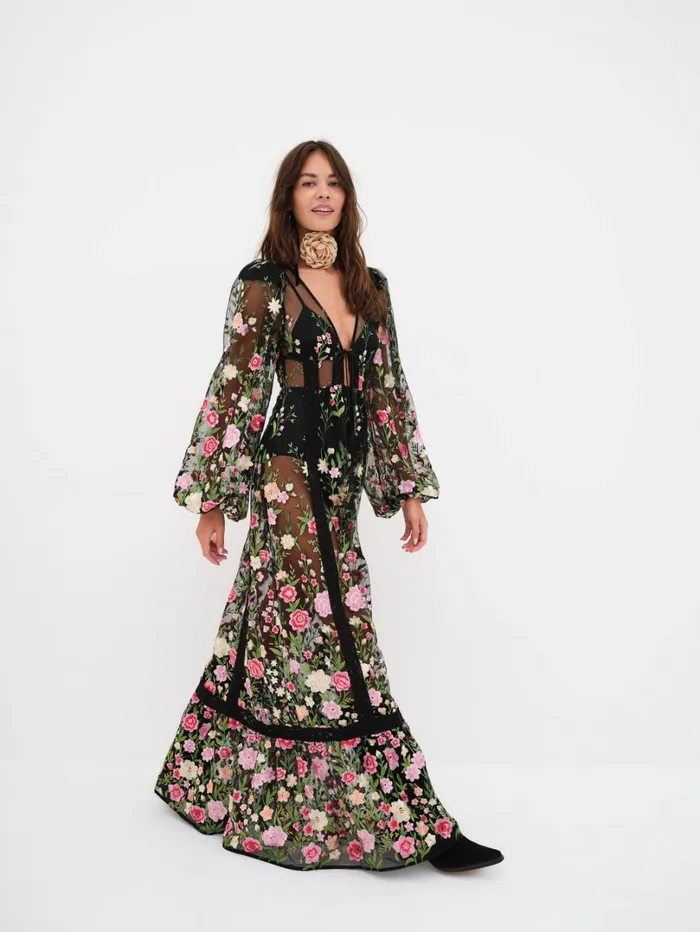 Women Luna Maxi Dress Black For Love and Lemons Dresses Women Luna Maxi Dress Black For Love and Lemons Dresses