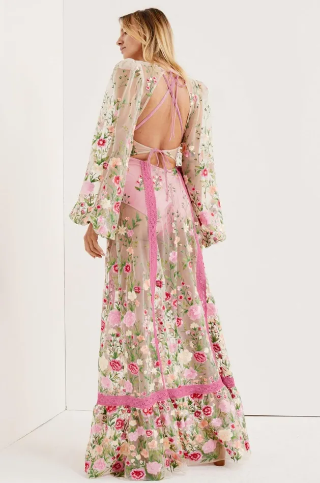 Women Luna Maxi Dress Pink For Love and Lemons Dresses Women Luna Maxi Dress Pink For Love and Lemons Dresses
