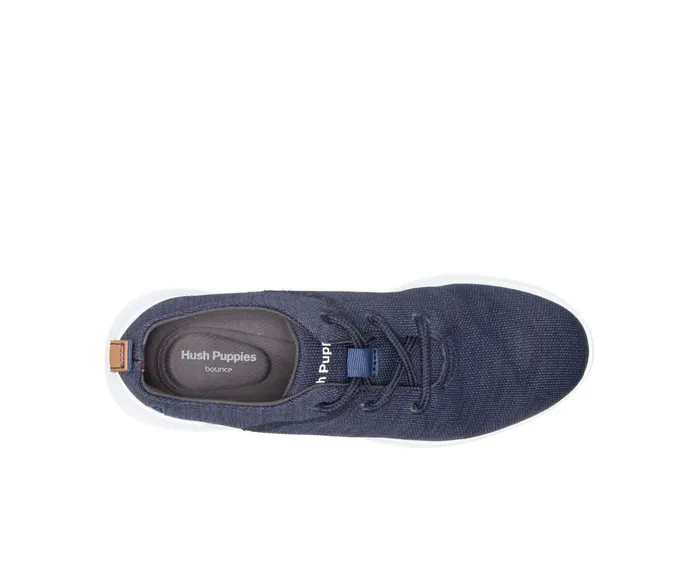Women Makenna Lace Up Navy Heathered Sneakers Hush Puppies