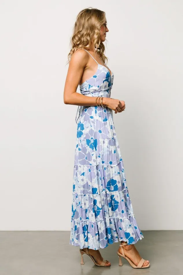 Women Malia Cross Back Maxi Dress Blue Purple Multi Baltic Born Maxi Dresses Women Malia Cross Back Maxi Dress Blue Purple Multi Baltic Born Maxi Dresses