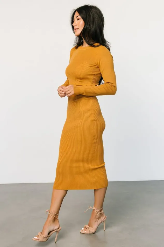Women Manhattan Ribbed Sweater Dress Camel Baltic Born Sweaters Women Manhattan Ribbed Sweater Dress Camel Baltic Born Sweaters