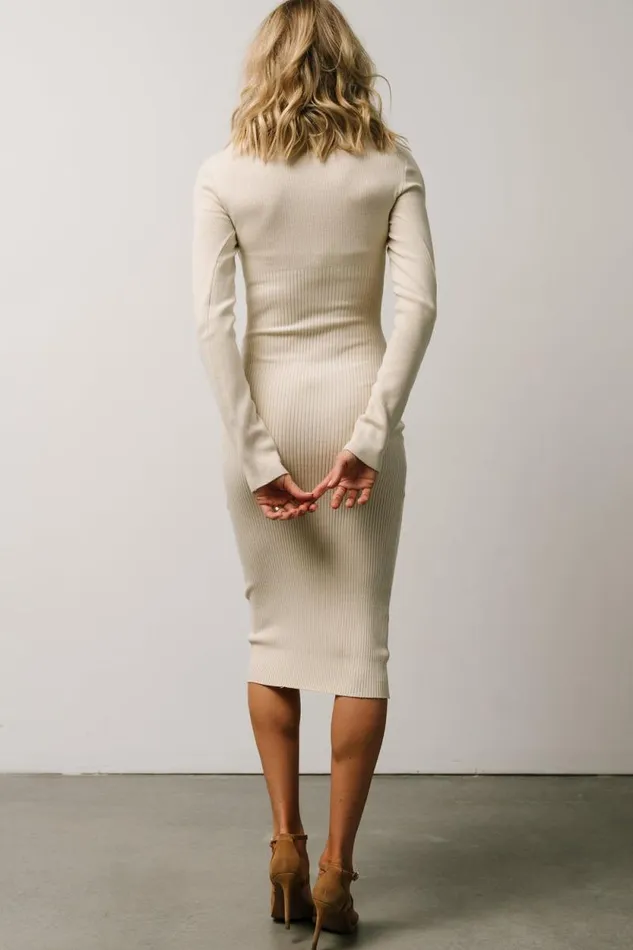 Women Manhattan Ribbed Sweater Dress Ivory Baltic Born Sweaters Women Manhattan Ribbed Sweater Dress Ivory Baltic Born Sweaters