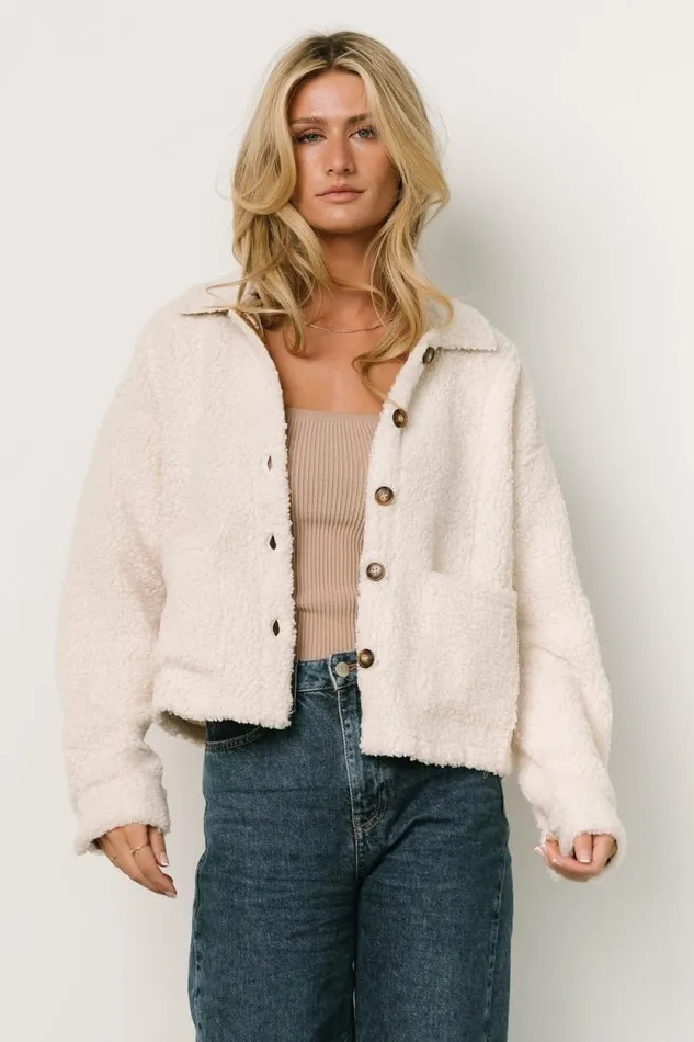 Women Mar Boucle Jacket Ivory Baltic Born Outerwear Women Mar Boucle Jacket Ivory Baltic Born Outerwear