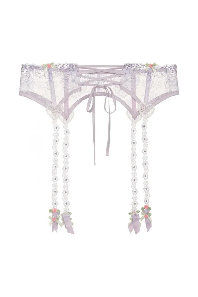 Women Margaux Garter Belt Purple For Love and Lemons Lingerie Women Margaux Garter Belt Purple For Love and Lemons Lingerie