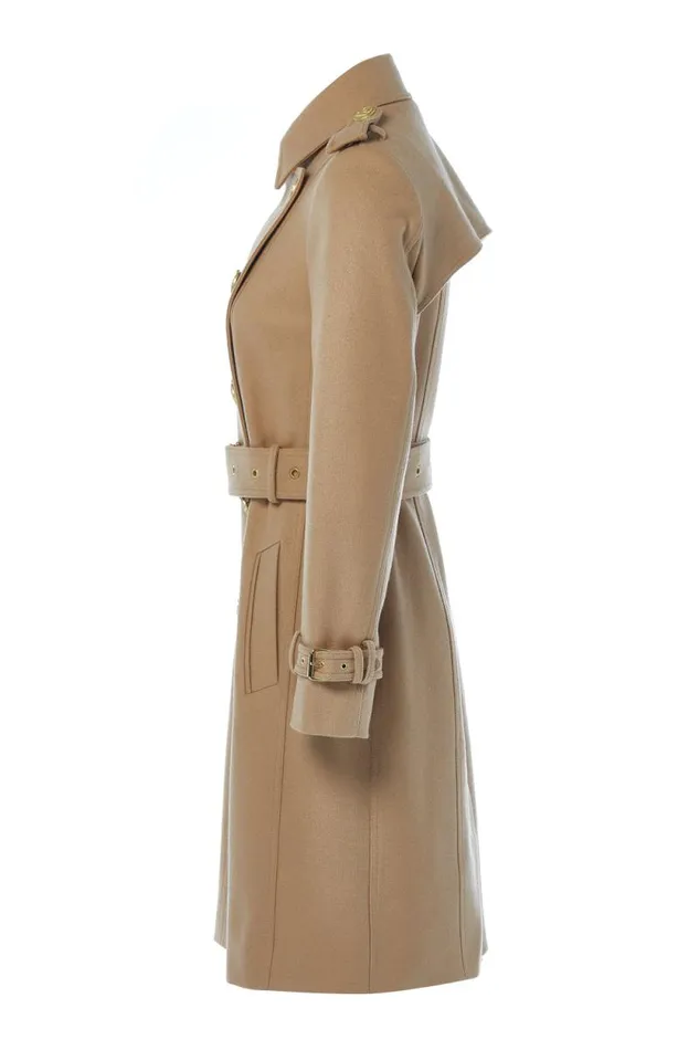 Women Marlborough Trench Coat Camel Holland Cooper Tailoring