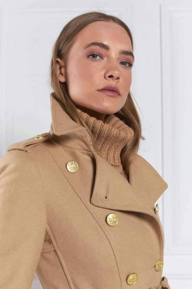 Women Marlborough Trench Coat Camel Holland Cooper Tailoring