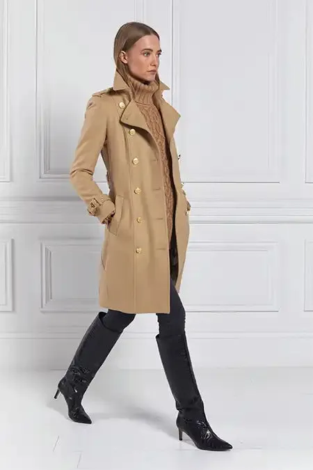 Women Marlborough Trench Coat Camel Holland Cooper Tailoring