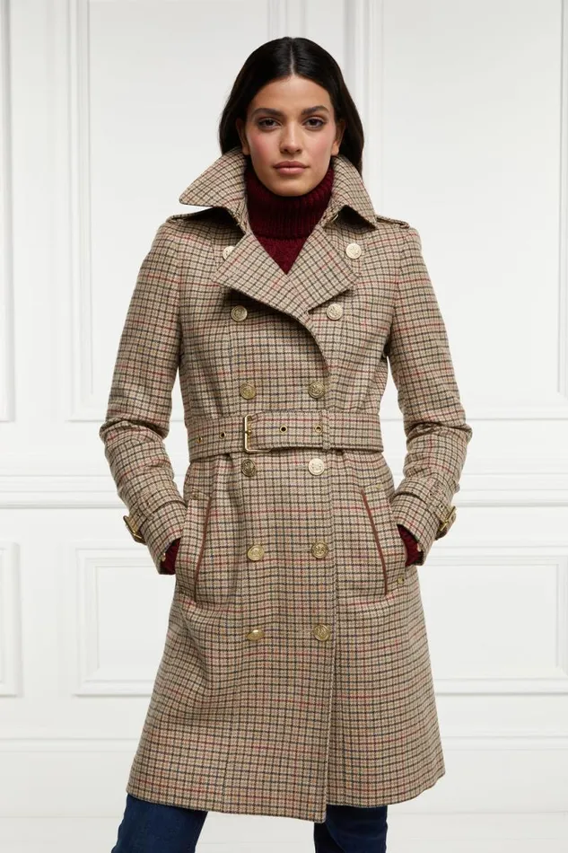 Women Marlborough Trench Coat Charlton Tweed Holland Cooper Tailoring