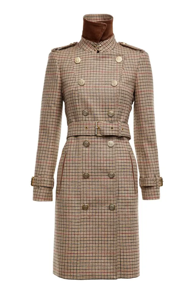 Women Marlborough Trench Coat Charlton Tweed Holland Cooper Tailoring