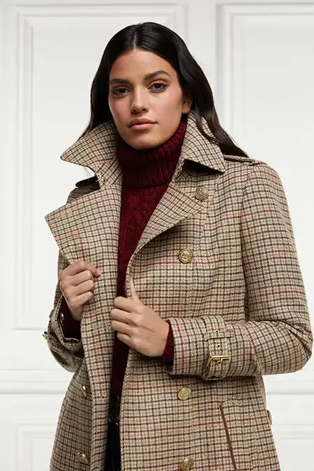 Women Marlborough Trench Coat Charlton Tweed Holland Cooper Tailoring