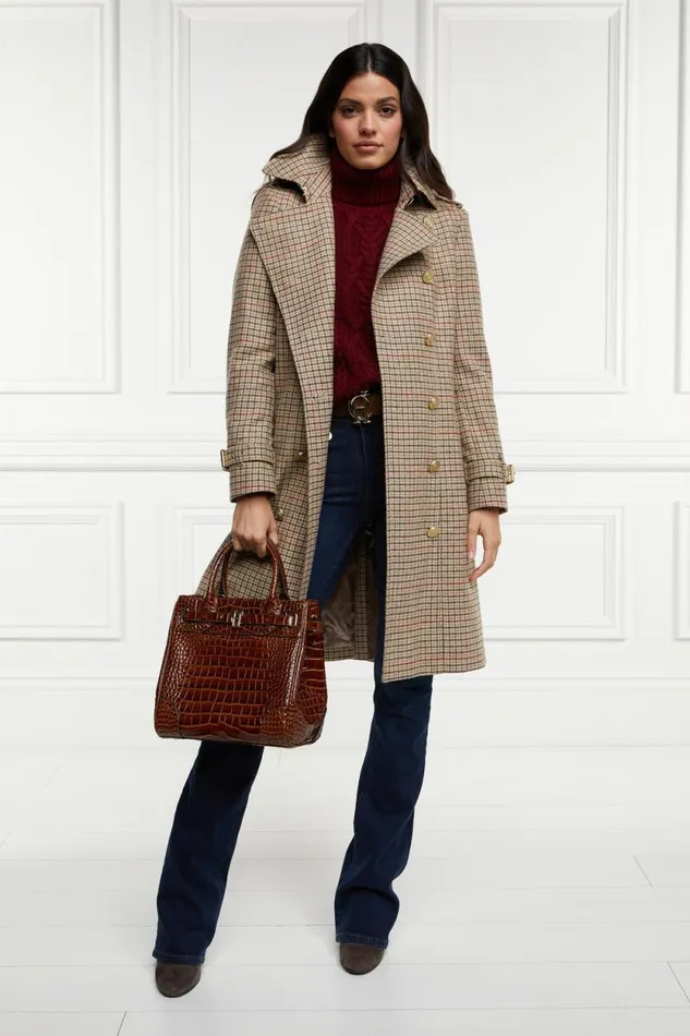 Women Marlborough Trench Coat Charlton Tweed Holland Cooper Tailoring