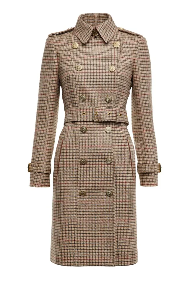 Women Marlborough Trench Coat Charlton Tweed Holland Cooper Tailoring
