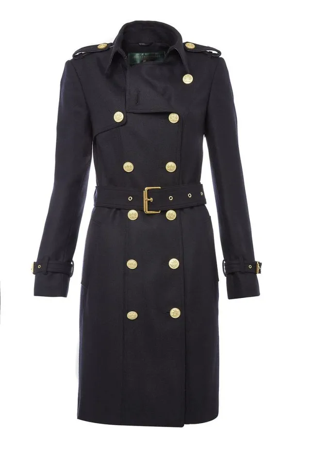 Women Marlborough Trench Coat Soft Navy Holland Cooper Tailoring