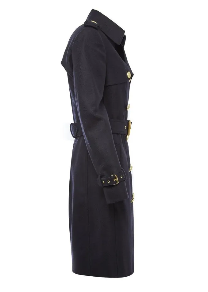 Women Marlborough Trench Coat Soft Navy Holland Cooper Tailoring