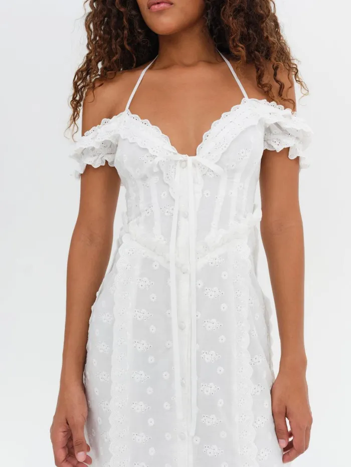 Women Marlowe Midi Dress White For Love and Lemons Dresses Women Marlowe Midi Dress White For Love and Lemons Dresses