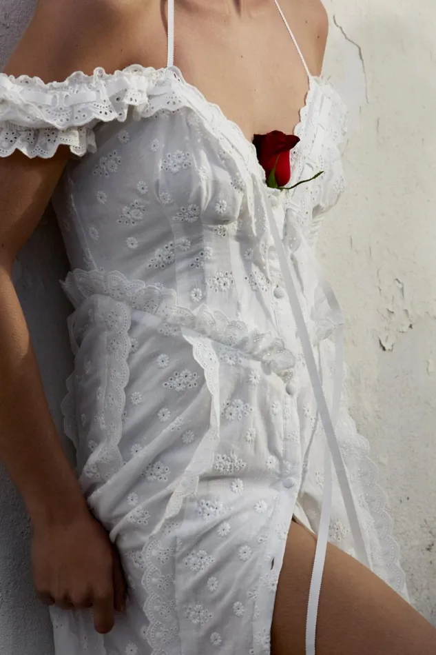 Women Marlowe Midi Dress White For Love and Lemons Dresses Women Marlowe Midi Dress White For Love and Lemons Dresses