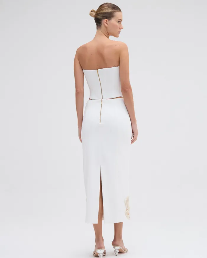 Women Matching Sets PatBO DUNE KNIT SKIRT Off White