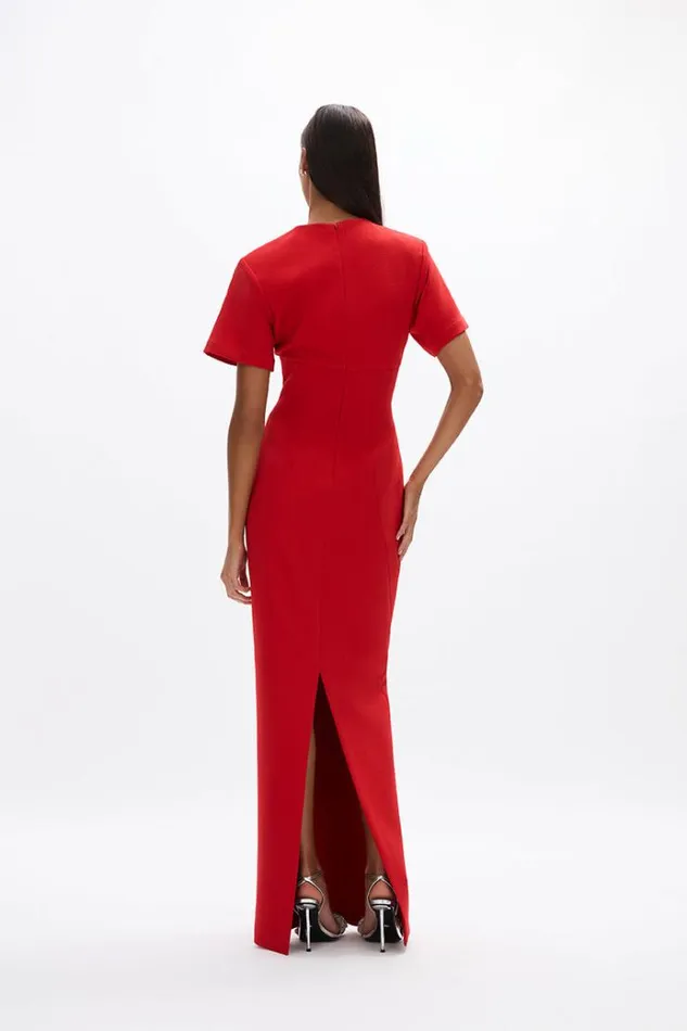Women Maxi Dresses Rachel Gilbert Dover Gown Red Women Maxi Dresses Rachel Gilbert Dover Gown Red