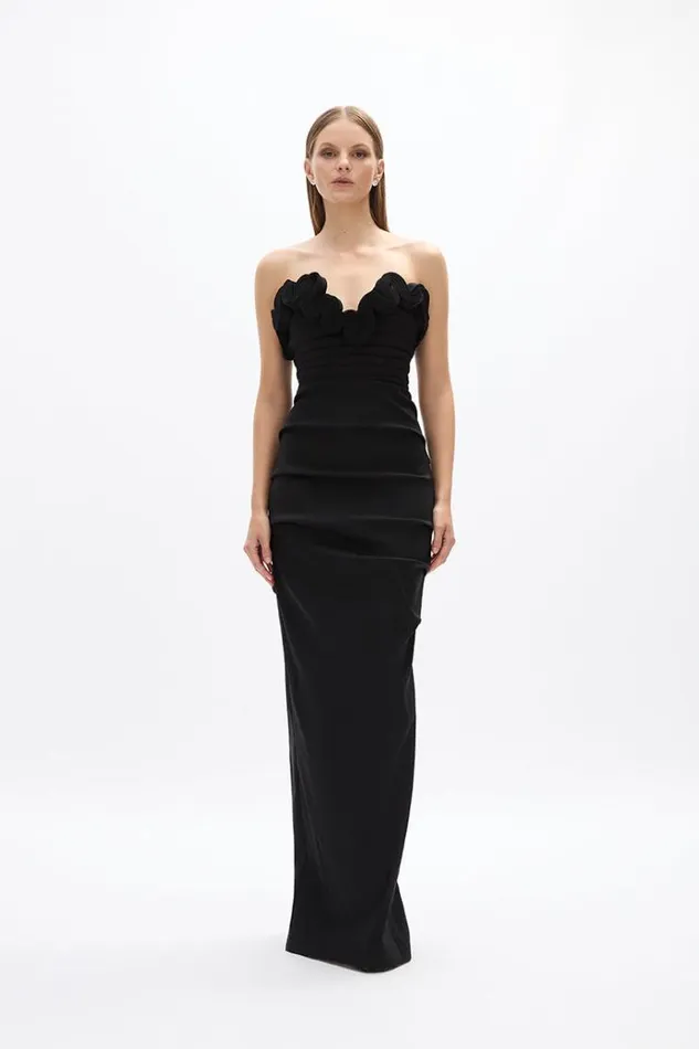 Women Maxi Dresses Rachel Gilbert Ren Gown Black