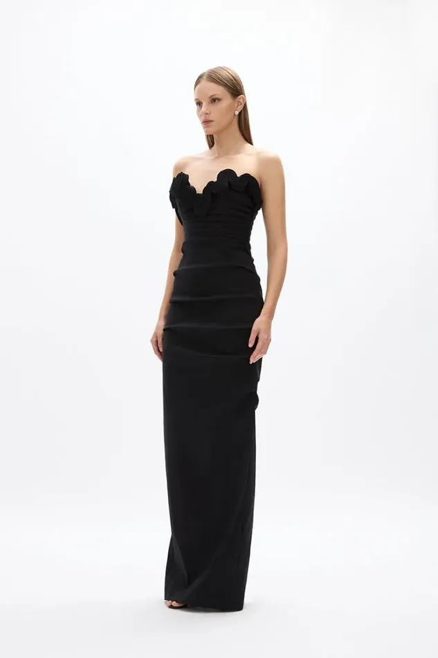 Women Maxi Dresses Rachel Gilbert Ren Gown Black