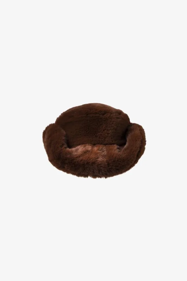 Women MEL Faux Fur Cowboy Hat Russet LAMARQUE Hats