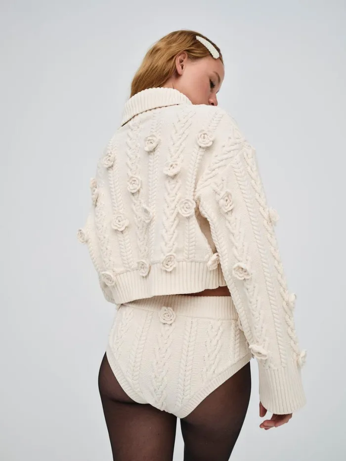 Women Mel Knit Panty White For Love and Lemons Knitwear Women Mel Knit Panty White For Love and Lemons Knitwear