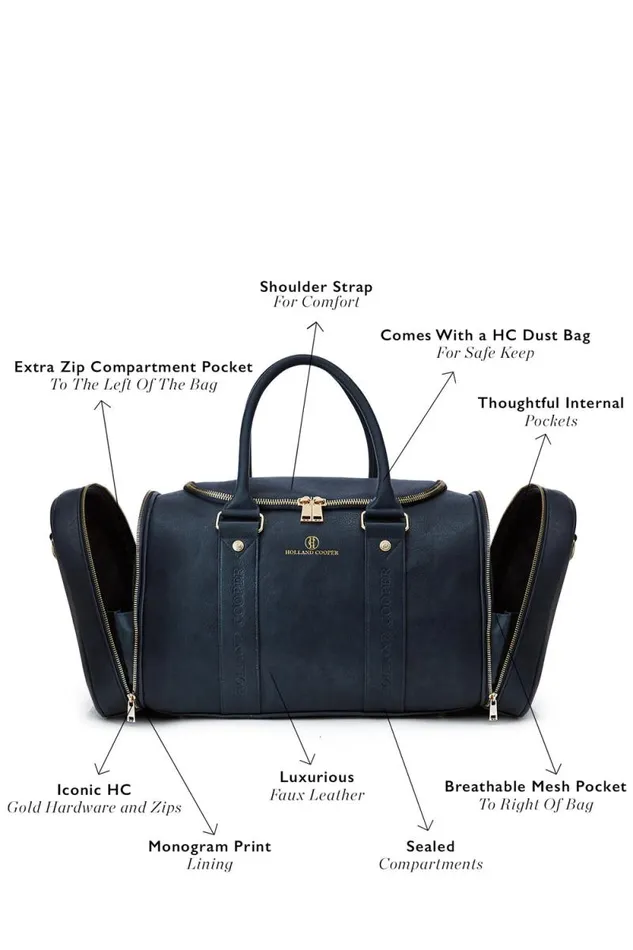 WomenMen Equestrian KitTravel Bag Ink Navy Holland Cooper Bags