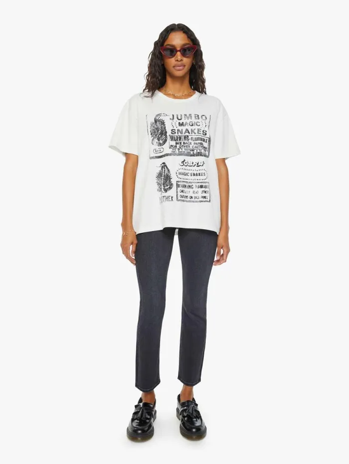 WomenMen Tees Tanks Mother Denim The Lowdown White