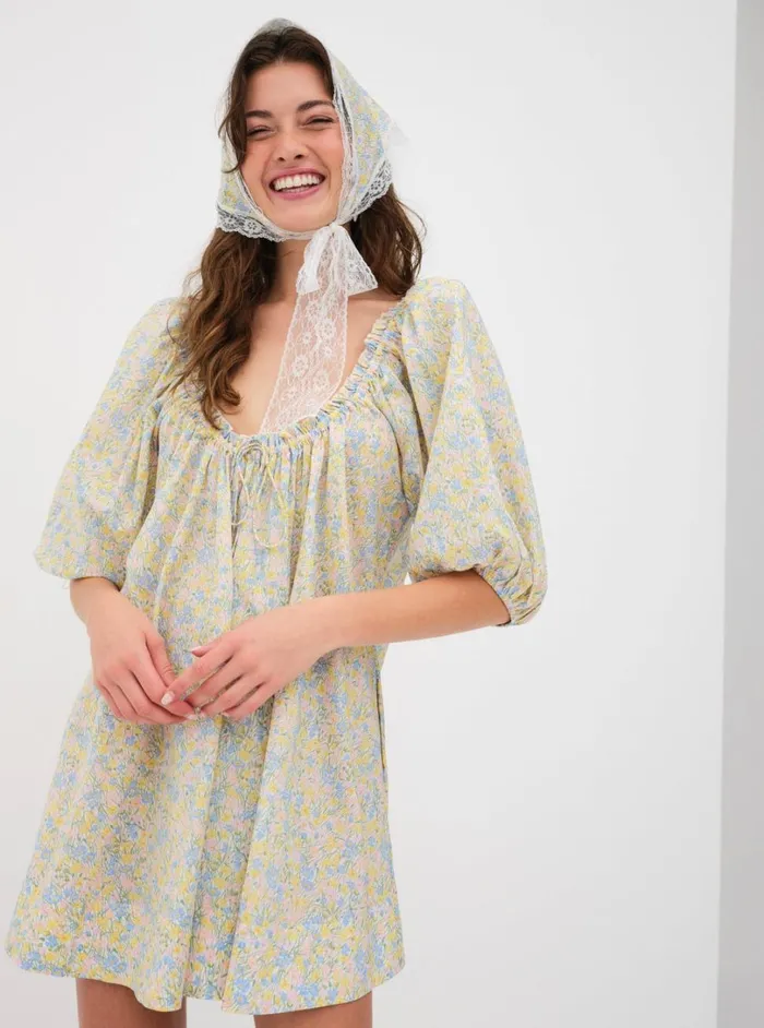 Women Merian Mini Dress Green For Love and Lemons Dresses Women Merian Mini Dress Green For Love and Lemons Dresses